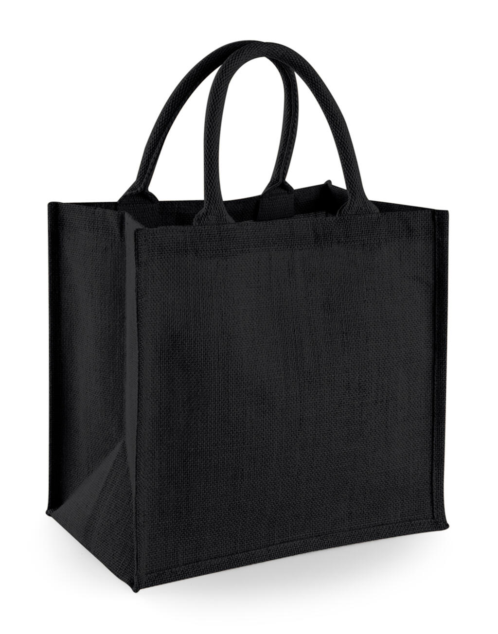 Bolsa Midi de yute Black/Black