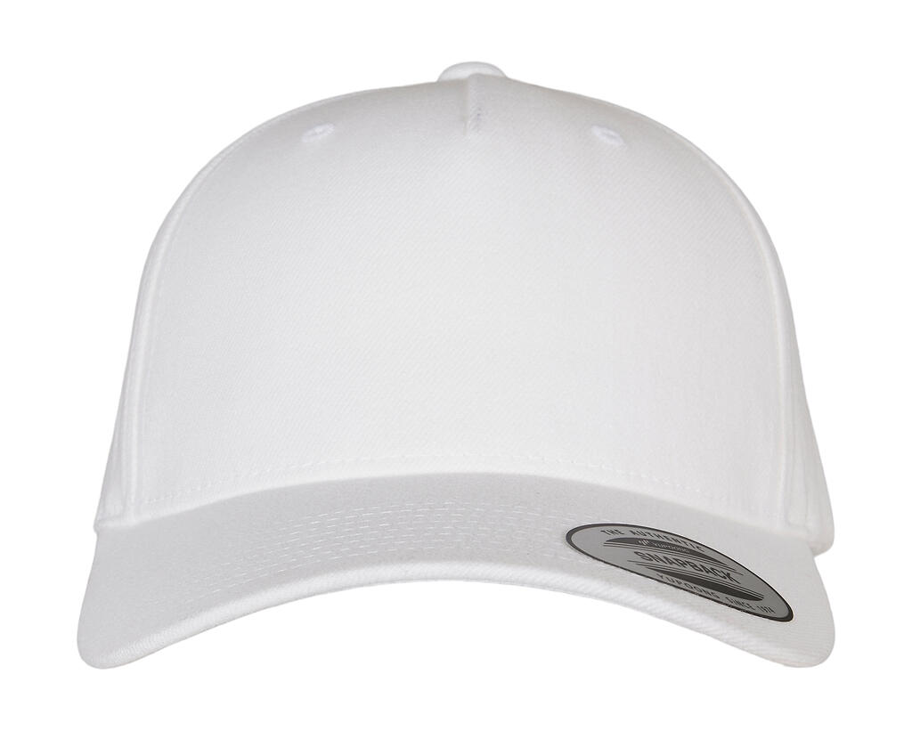 Gorra Premium con visera curvada 5 paneles White