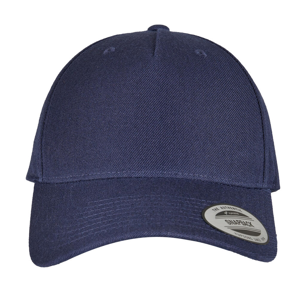 Gorra Premium con visera curvada 5 paneles Navy