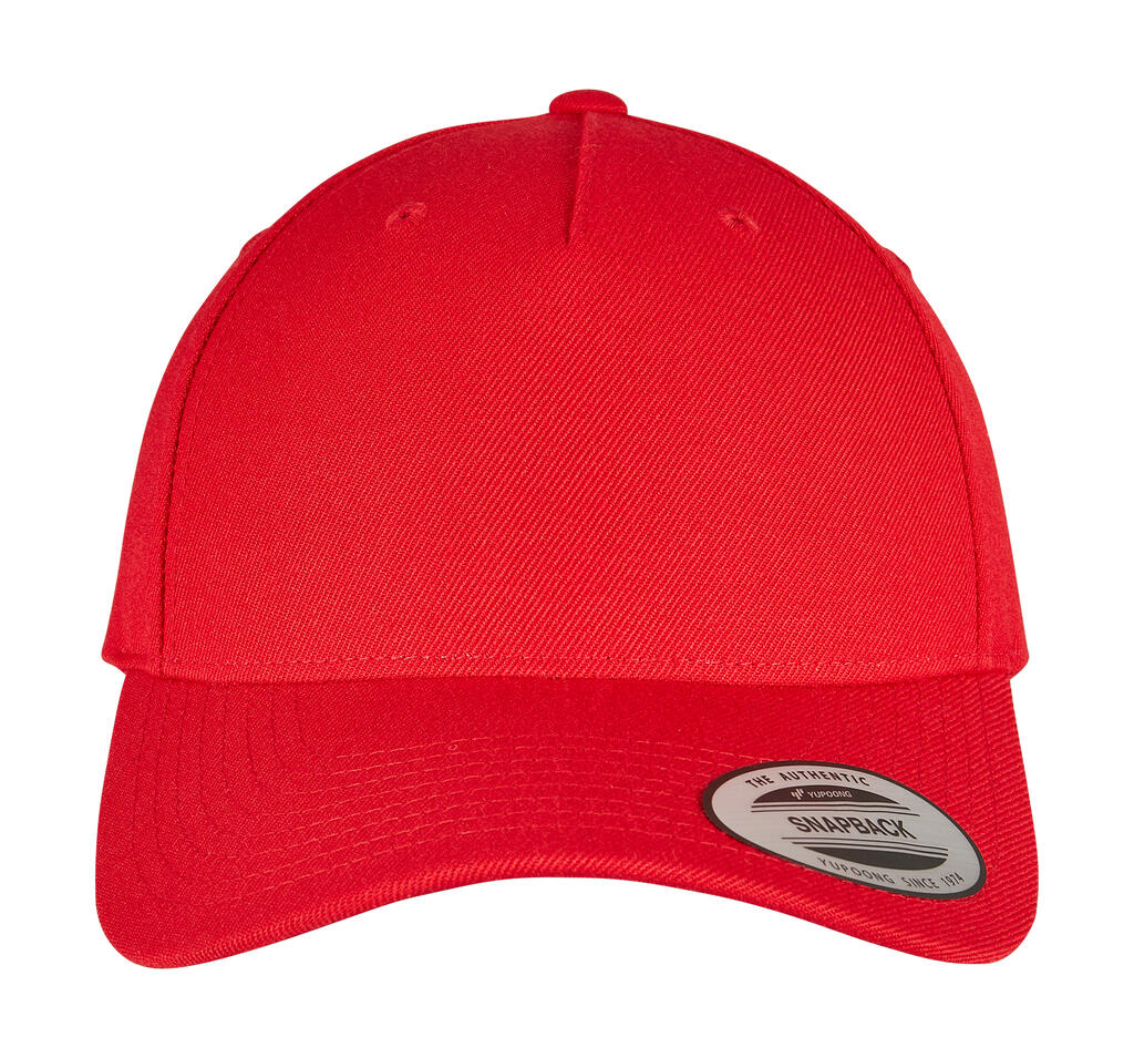 Gorra Premium con visera curvada 5 paneles Red