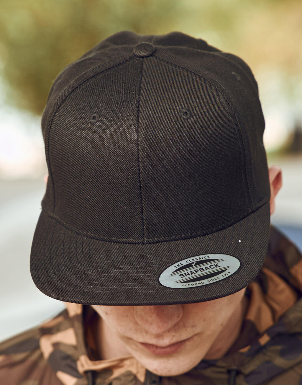 Flexfit Gorra Pro-Style de sarga con cierre a presión