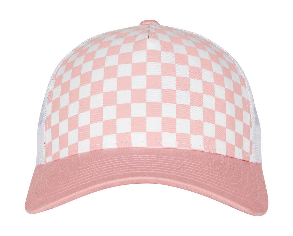 Gorra retro tablero de ajedrez Lightrose/White