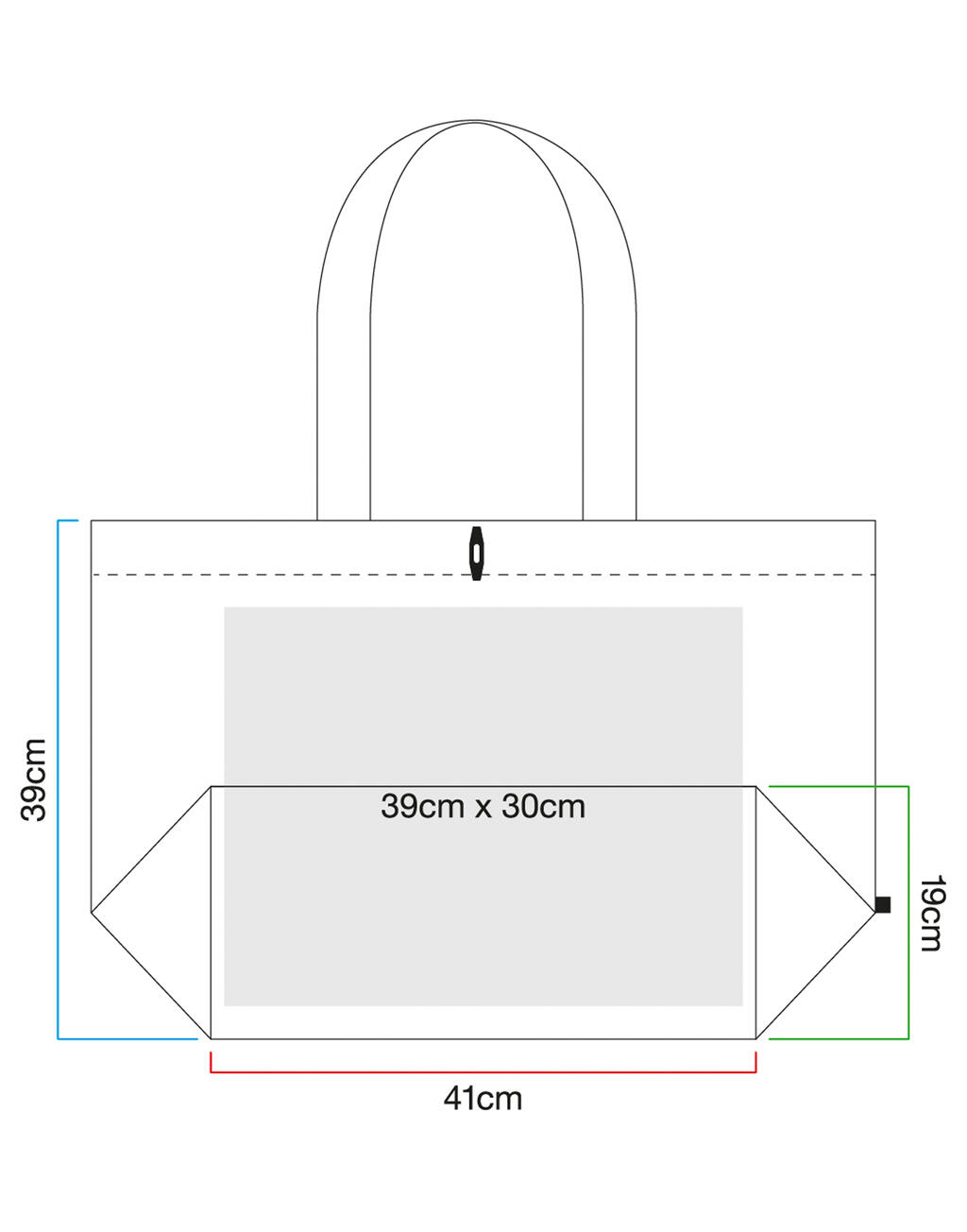  Westford Mill Bolsa orgánica EarthAware™ XL asa largaotro