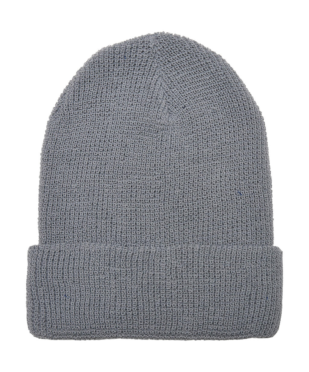 Gorro de punto gofre de hilo reciclado Grey