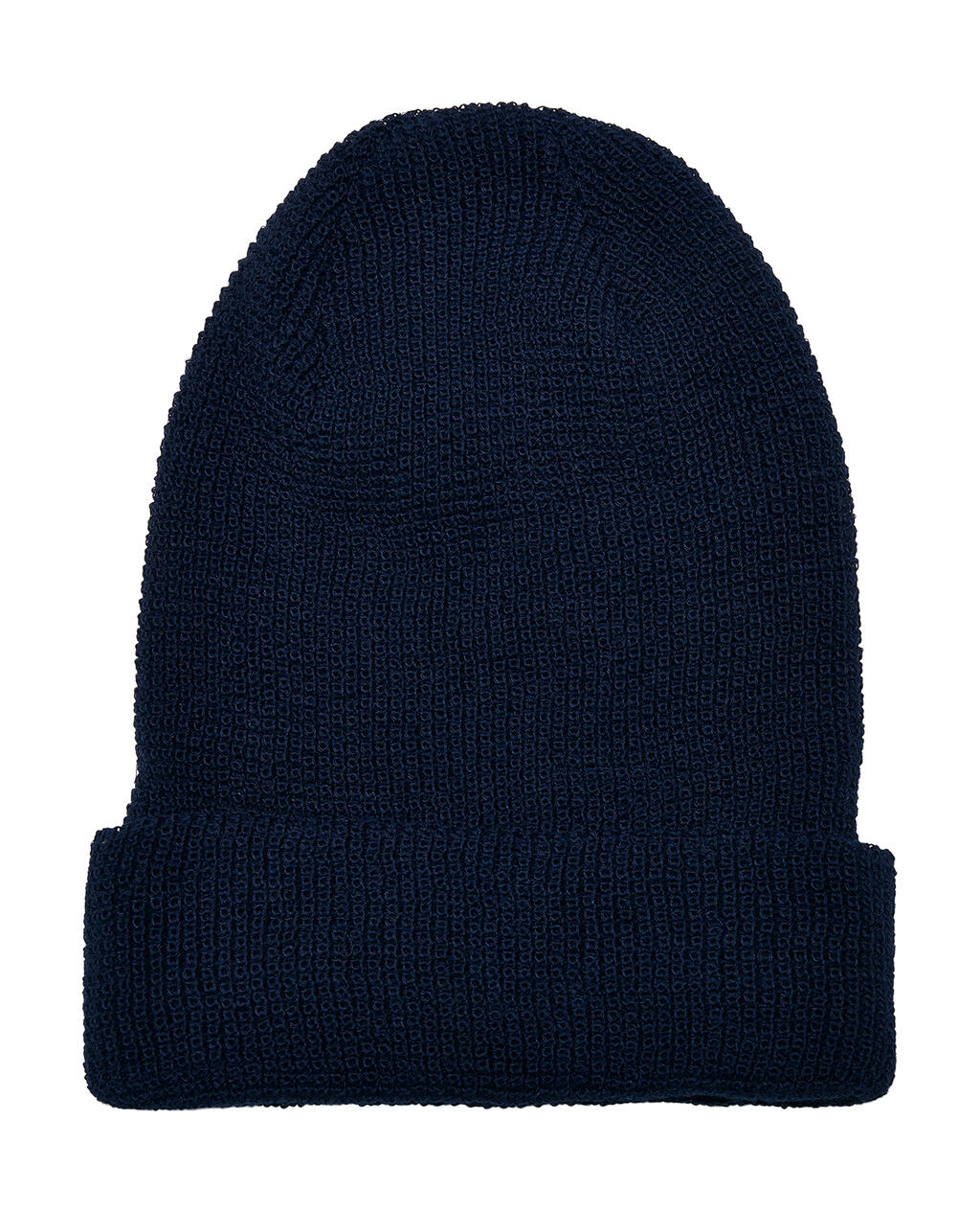 Gorro de punto gofre de hilo reciclado Navy