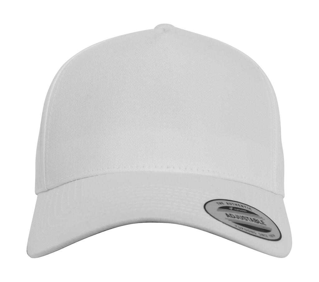 Gorra 5 paneles visera curvada Classic White
