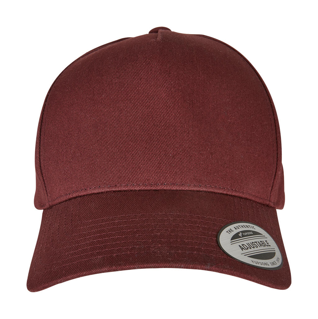 Gorra 5 paneles visera curvada Classic Burgundy