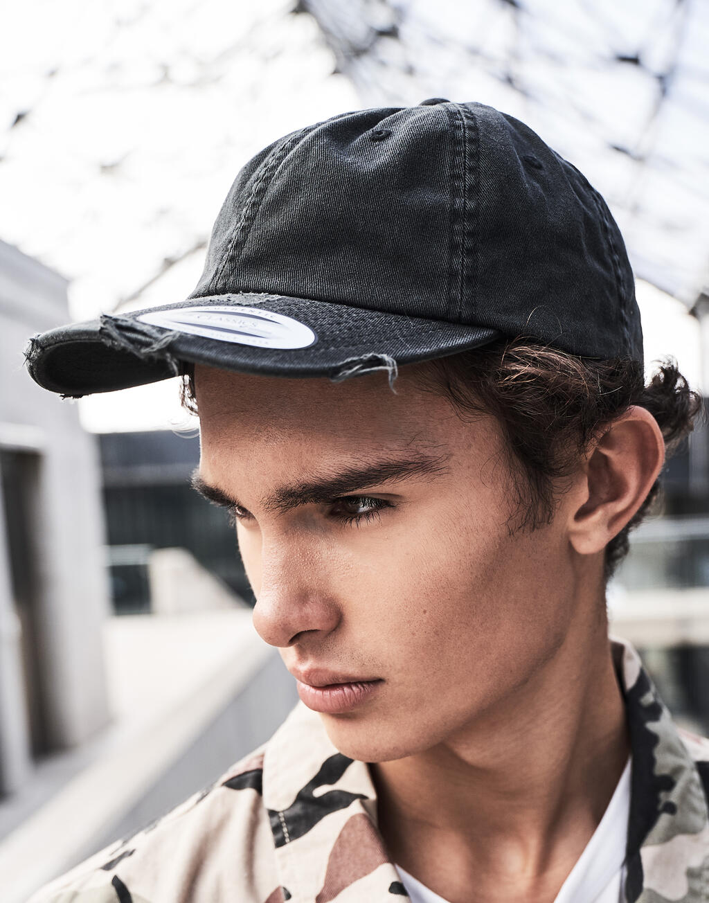  Flexfit Gorra de perfil bajo aspecto desgastado