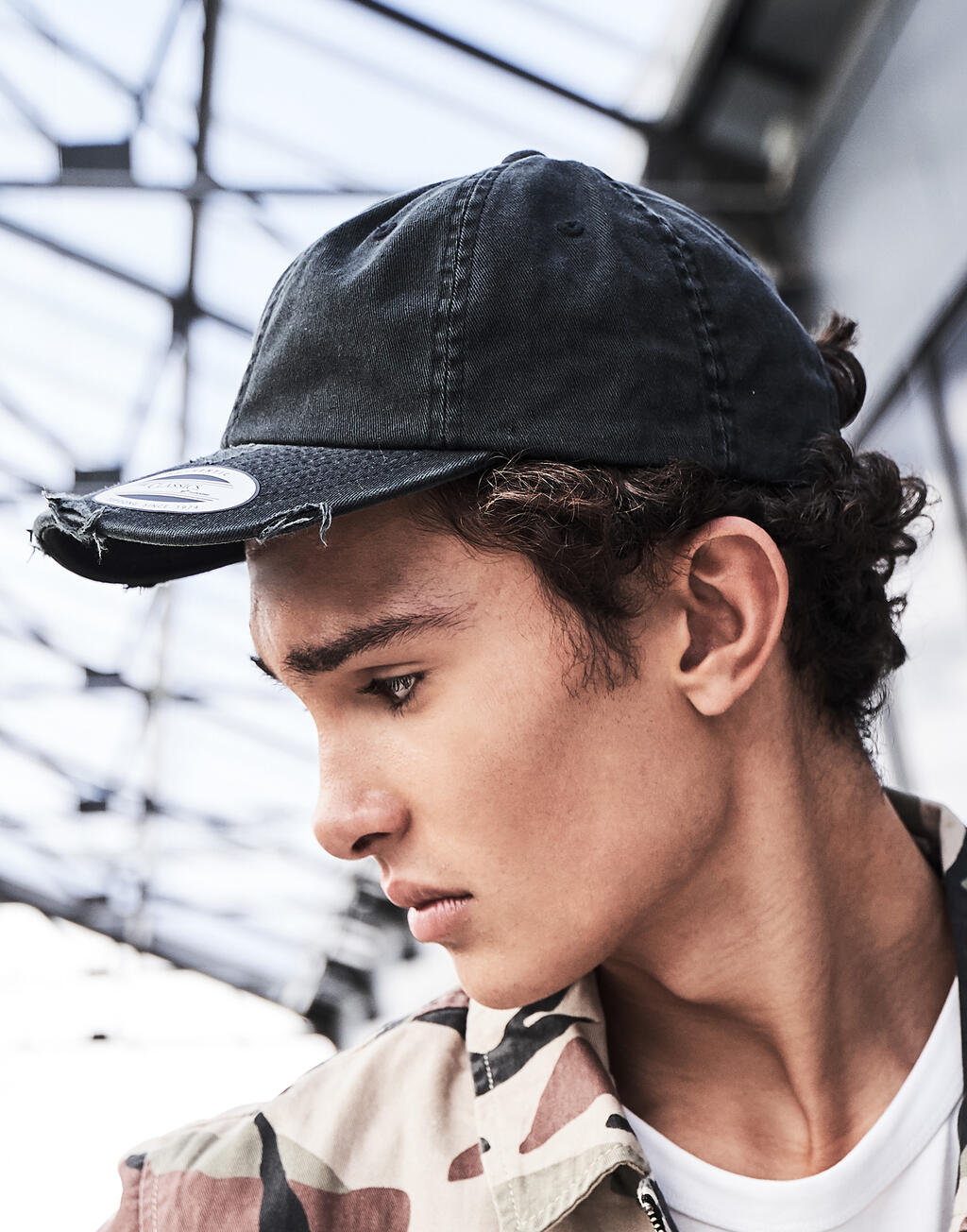  Flexfit Gorra de perfil bajo aspecto desgastadootro