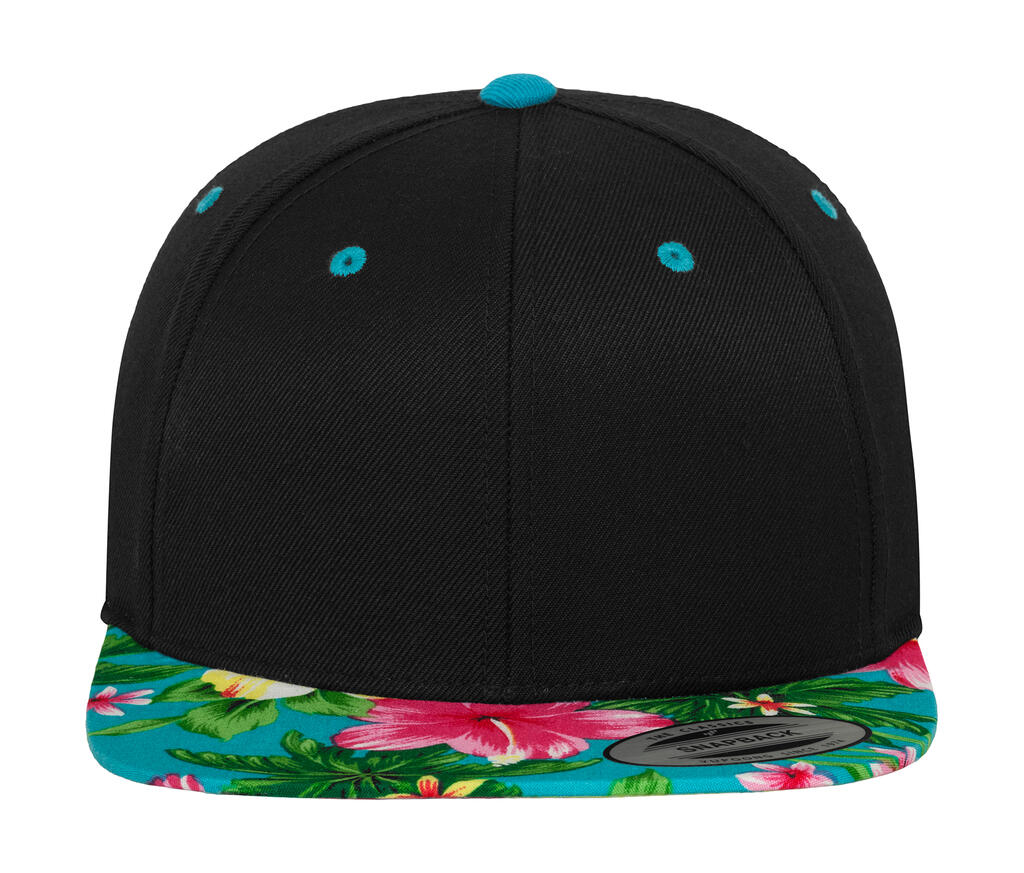 Snapback Hawaiano Black/Aqua