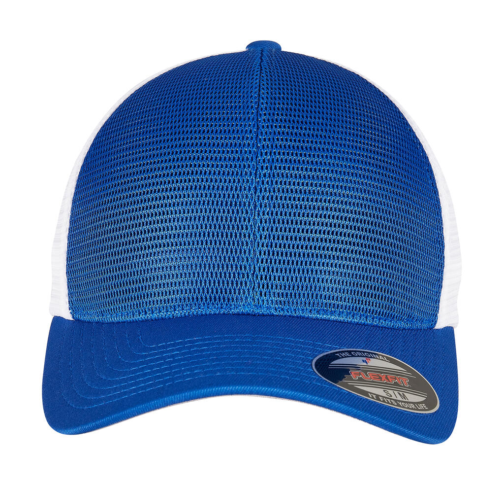 Gorra Flexfit 360 Omnimesh 2 colores Royal/White