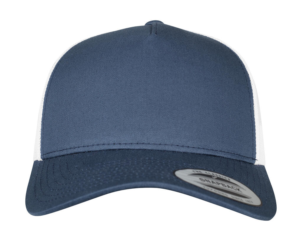 Gorra Retro Trucker de 5 paneles en 2 colores Navy/White