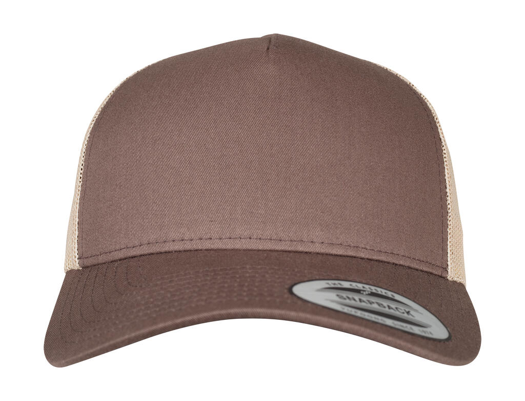 Gorra Retro Trucker de 5 paneles en 2 colores Brown/Khaki