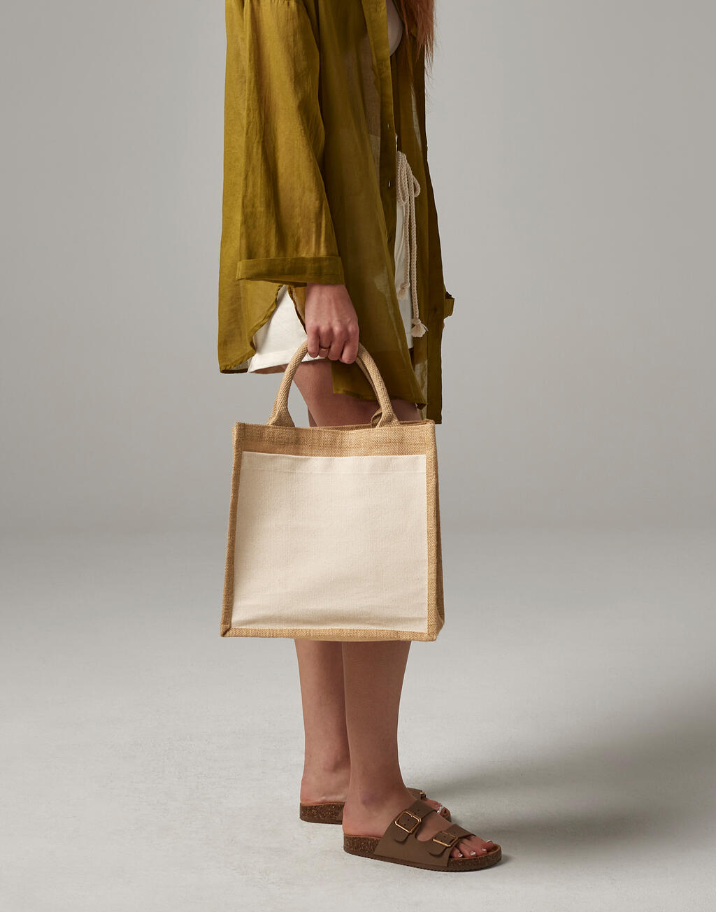  Westford Mill Bolsa mediana de yute y algodónotro