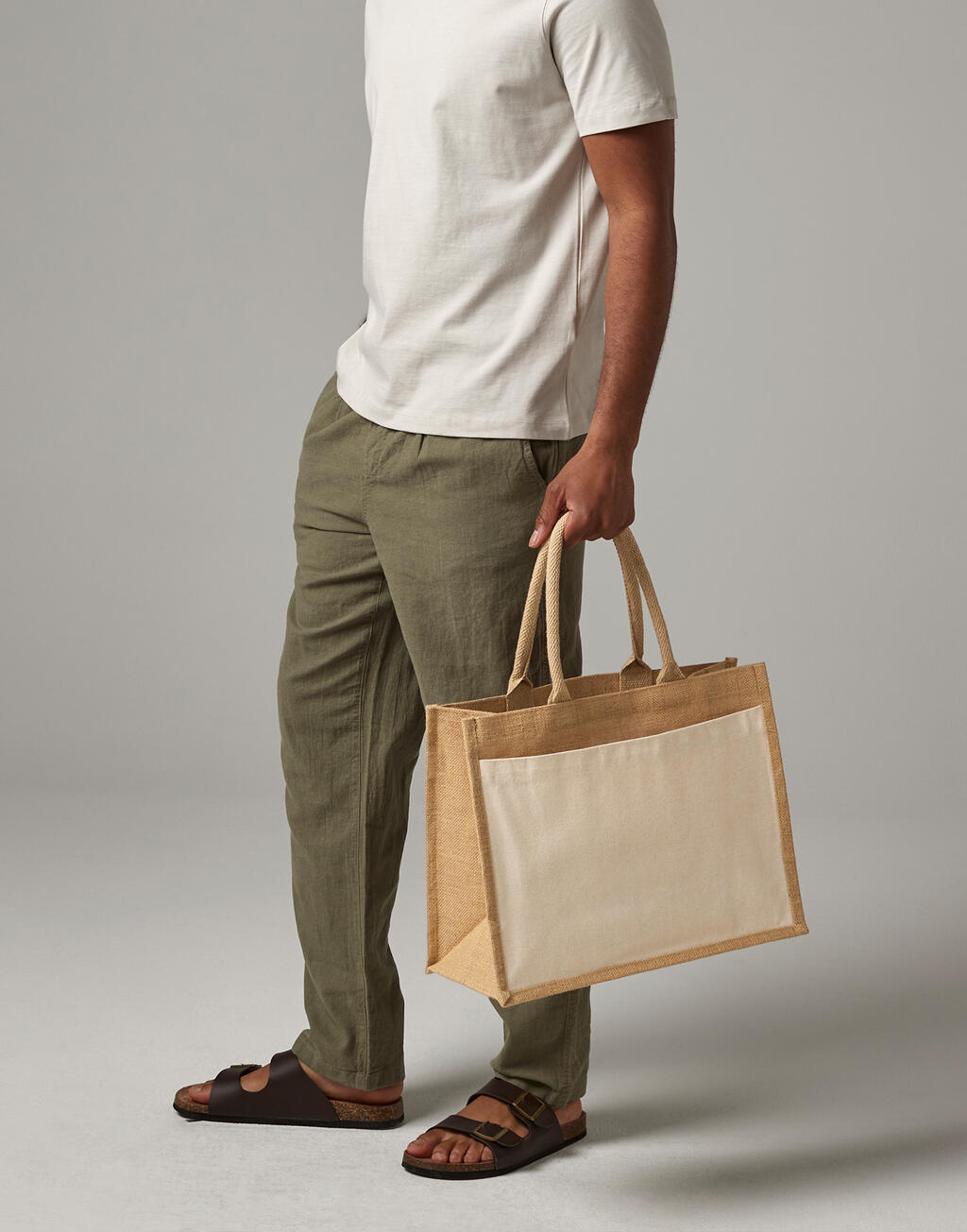  Westford Mill Bolsa shopper de yute y algodónotro