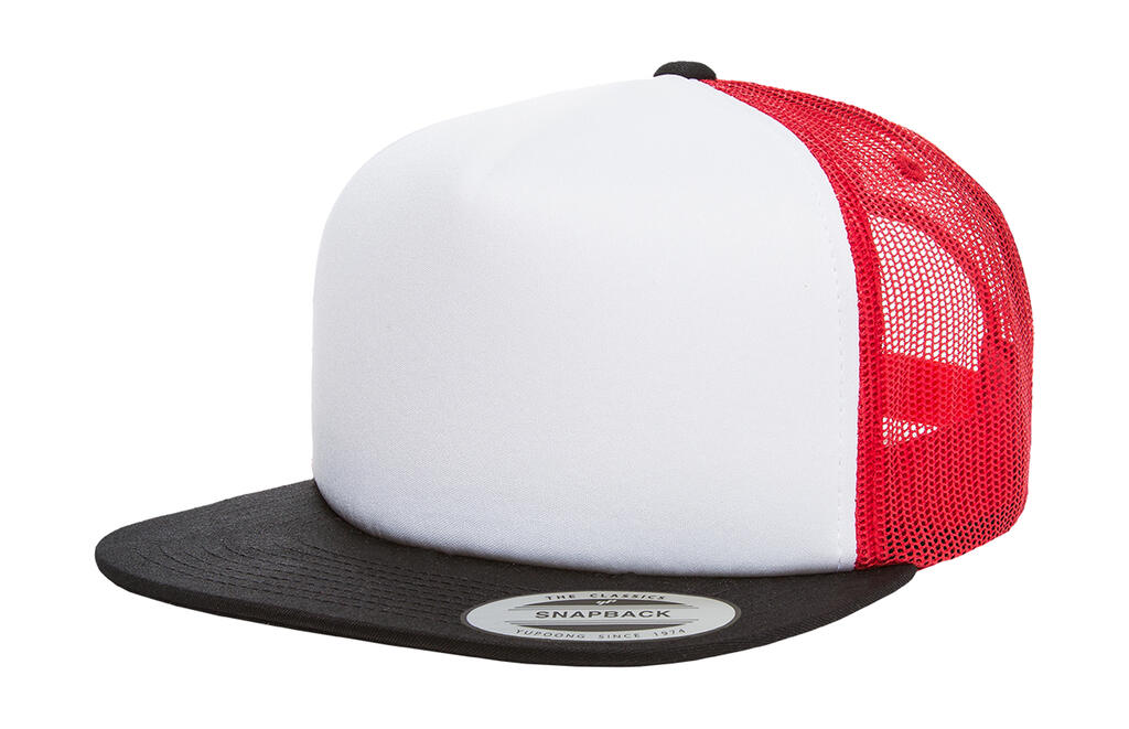 Trucker de espuma con frontal blanco Black/White/Red