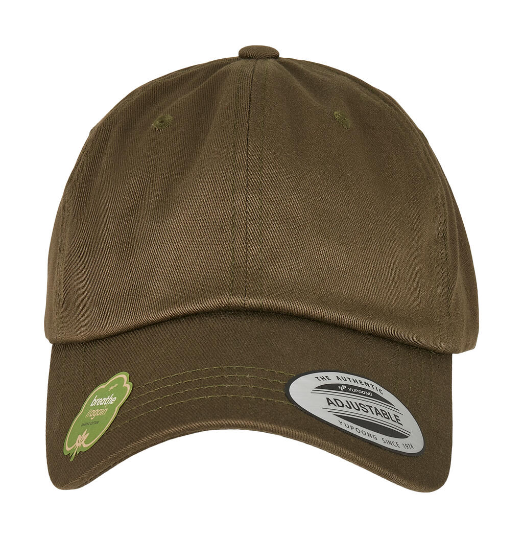 Gorra de algodón orgánico de perfil bajo Burnt Olive