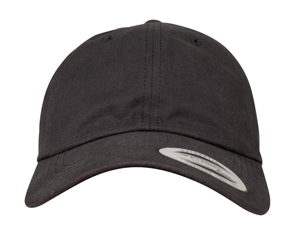 Gorra de sarga de algodón aterciopelado Black
