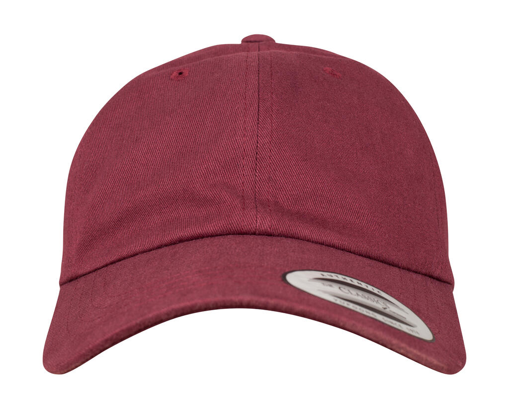 Gorra de sarga de algodón aterciopelado Maroon