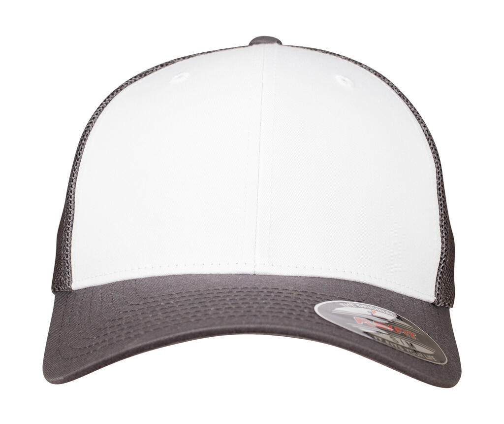 Flexfit Malla de color frontal Dark Grey/White/Dark Grey