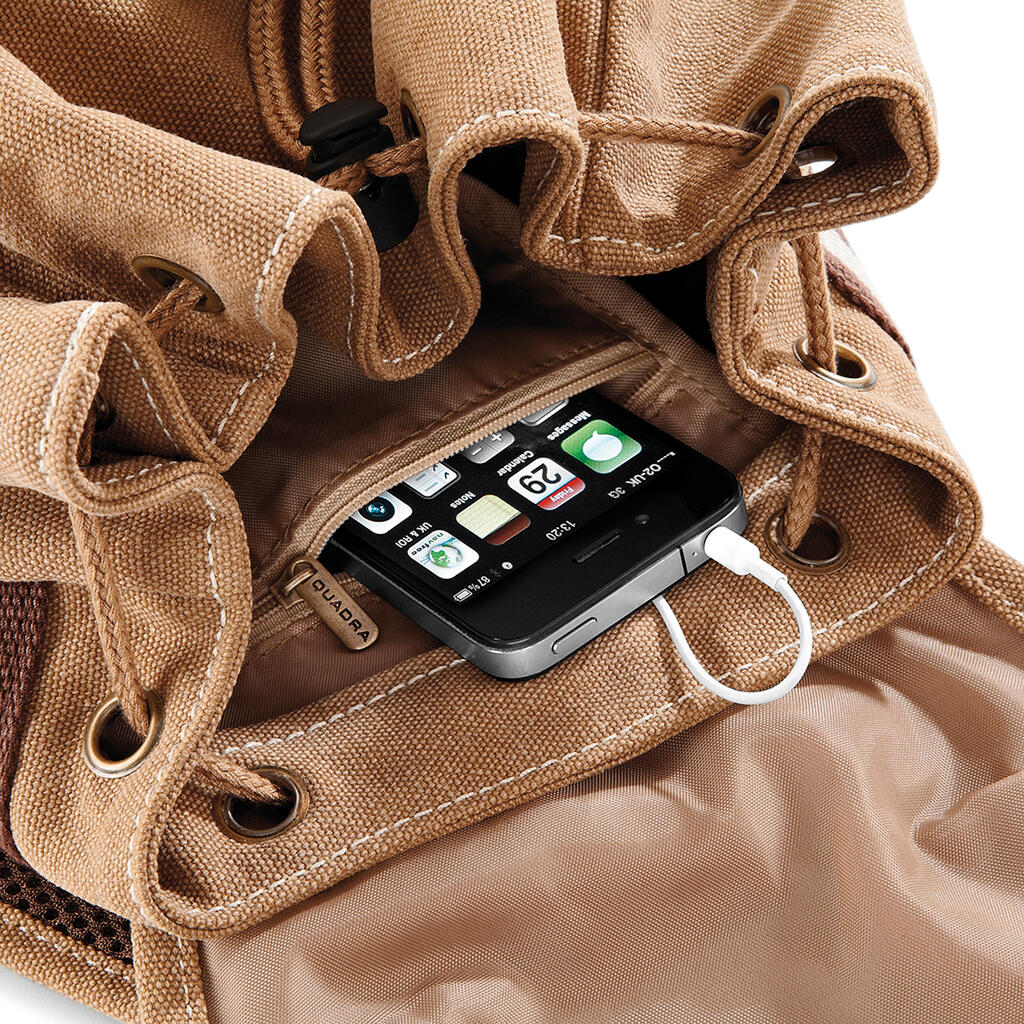  Quadra Mochila lona Vintage otro