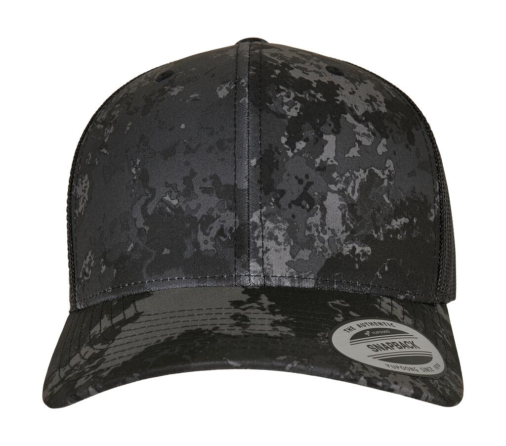 Gorra Trucker Classics® Veil Camo™ Retro Poseidon Black