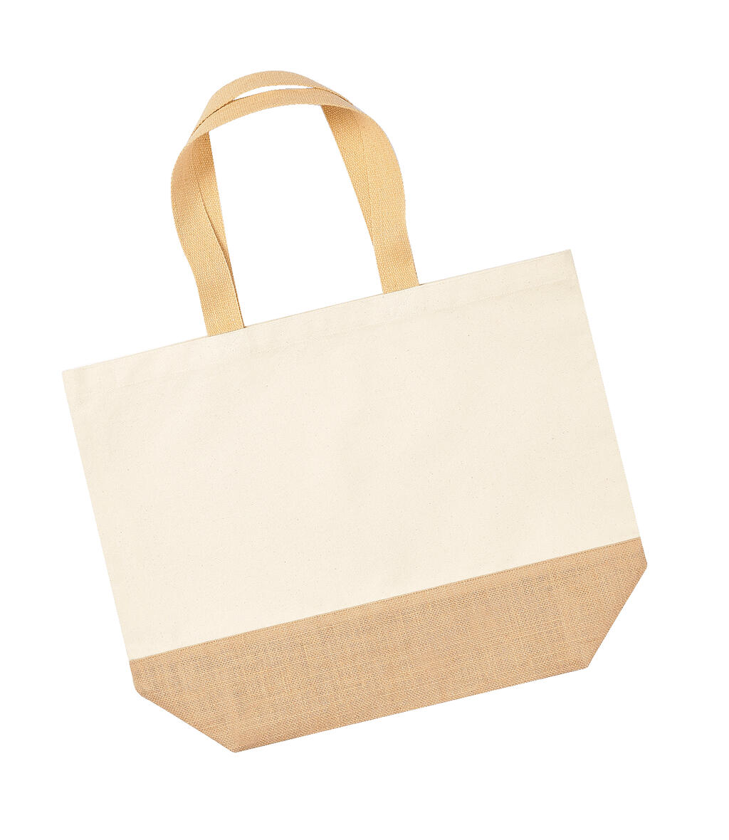 Bolsa Tote base de yute XL Natural