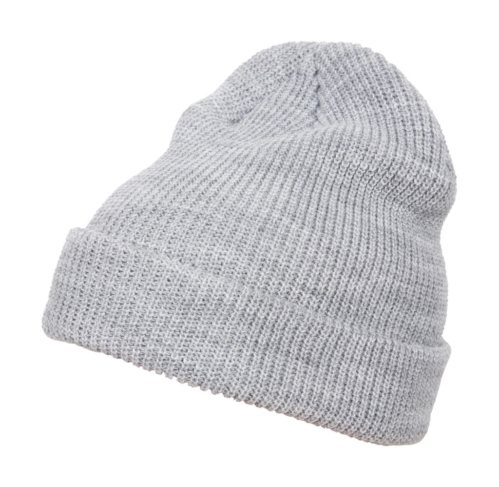 Gorro largo de punto Heather Grey