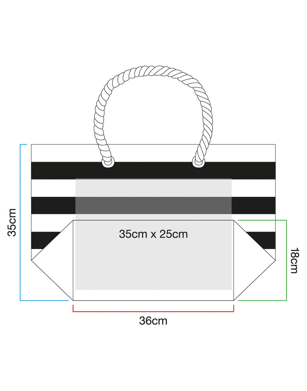  Westford Mill Bolsa de playa Nauticalotro