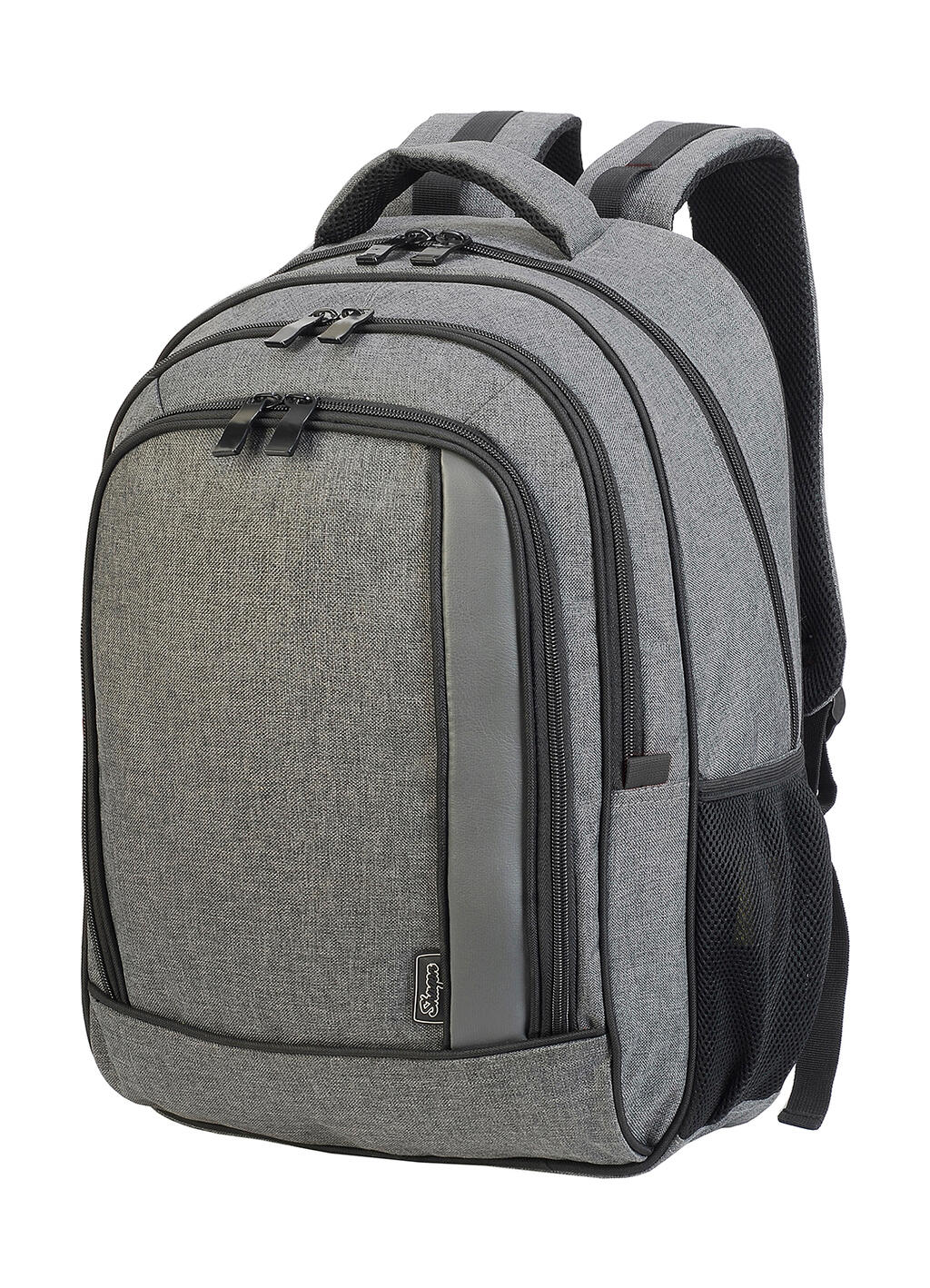 Mochila Smart Frankfurt  Grey Melange/Black