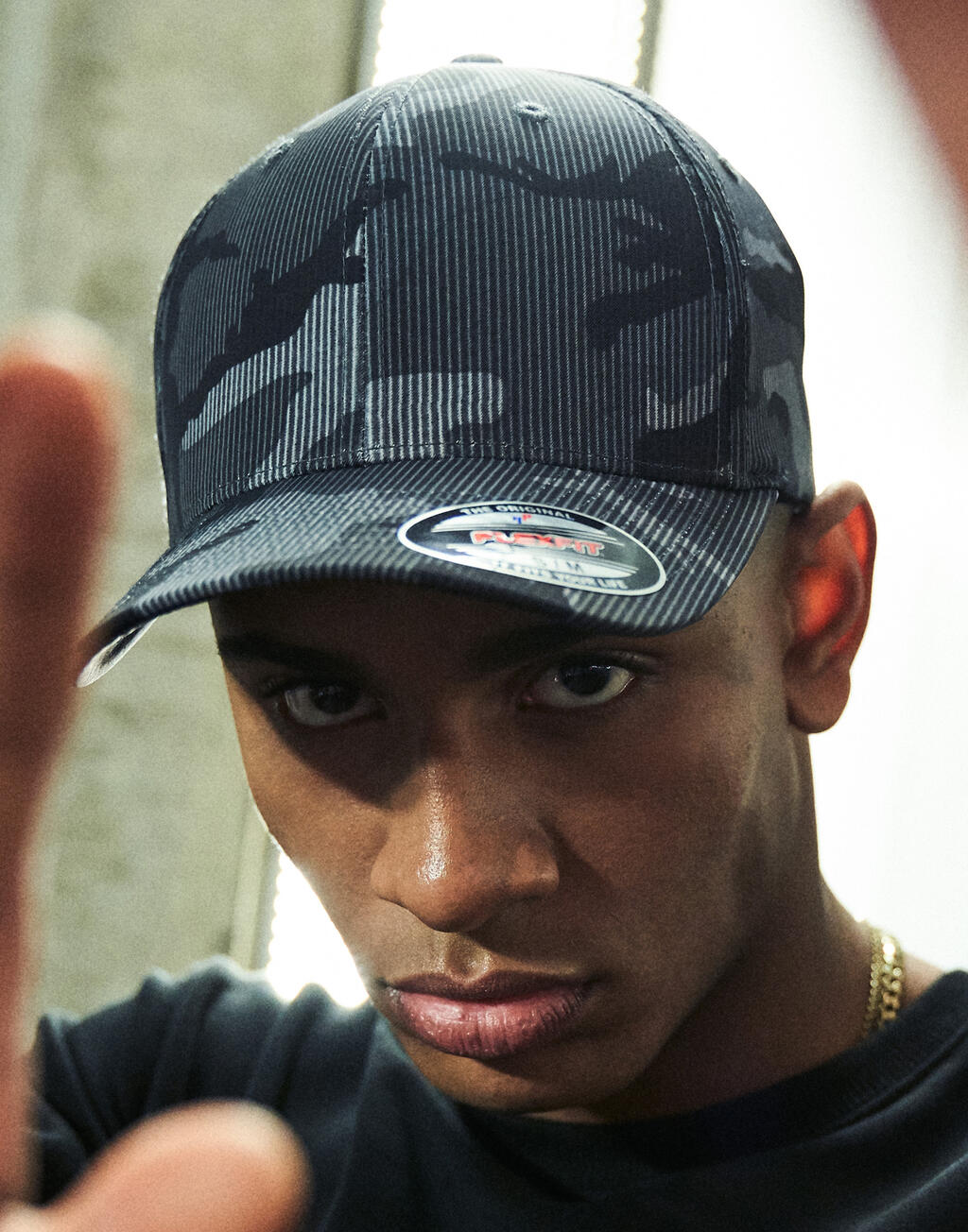 Flexfit Gorra Flexfit camuflaje rallado