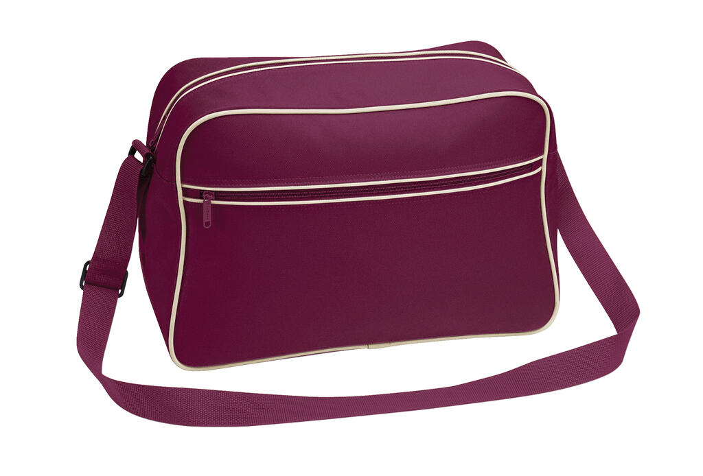 Bolsa de hombro Retro Burgundy/Sand