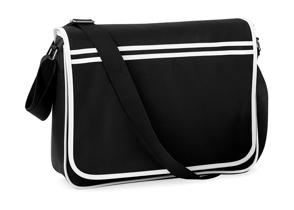 Bolsa Messenger Retro Black/White