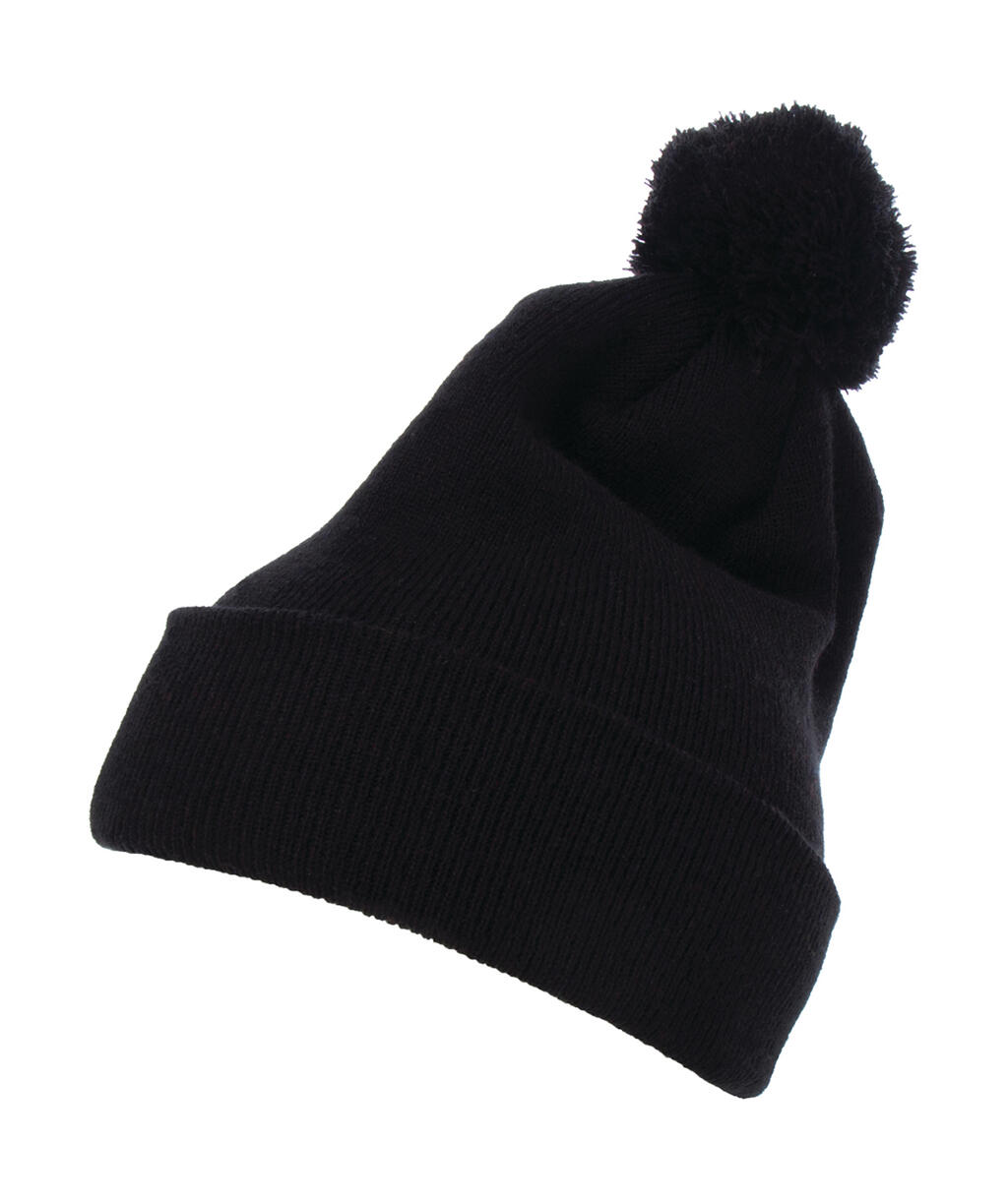 Gorro de punto con puño Black