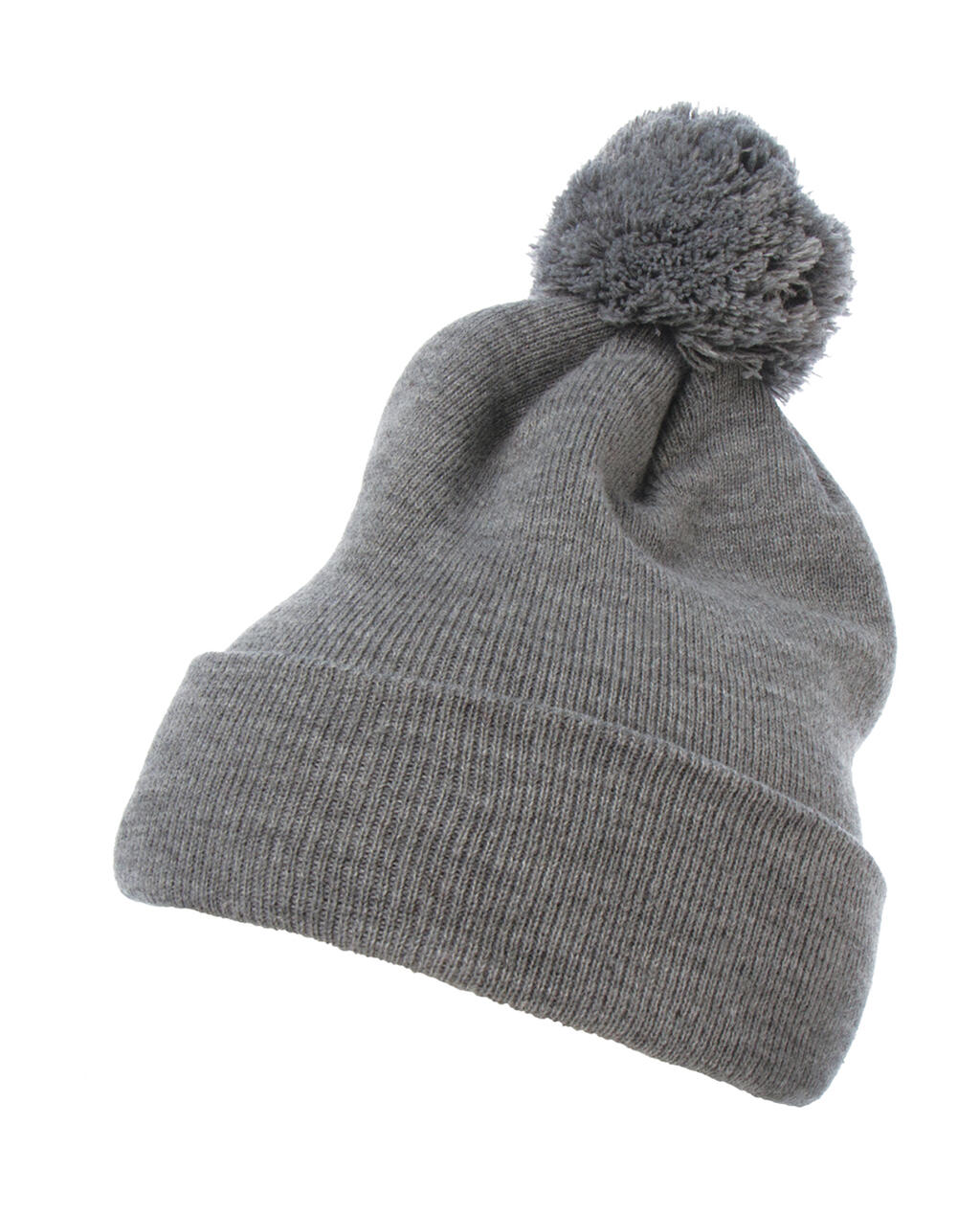 Gorro de punto con puño Heather Grey