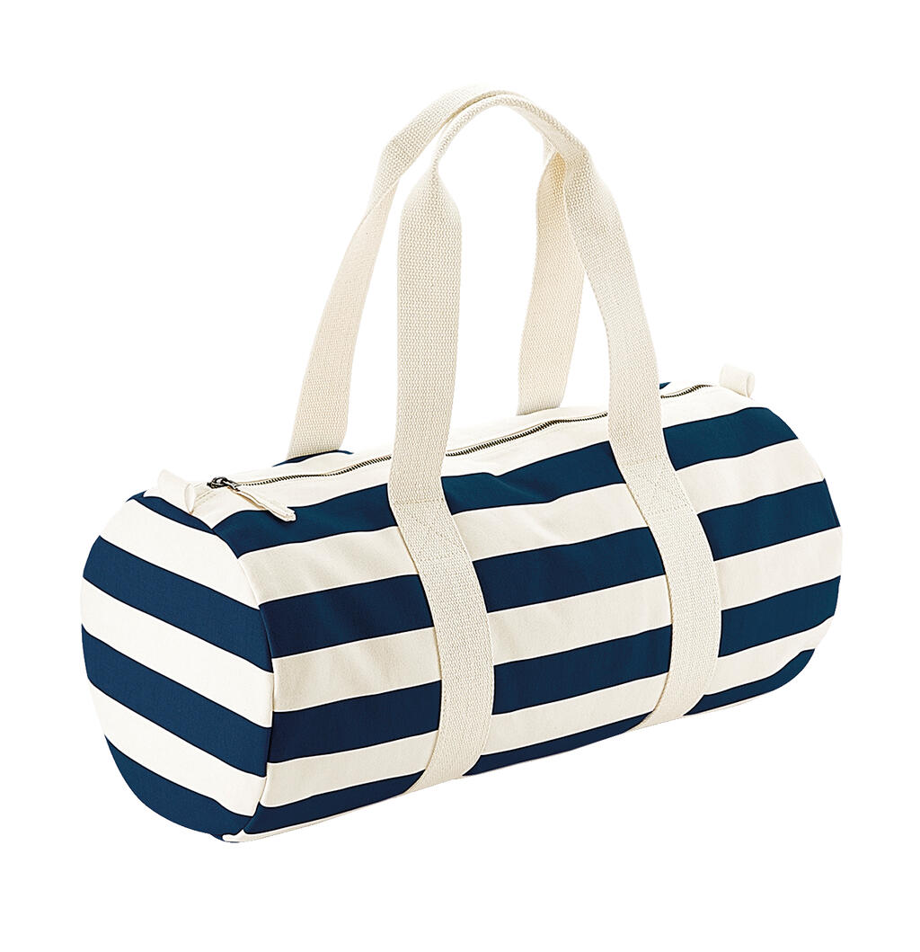Bolsa Barril nautical Natural/Navy