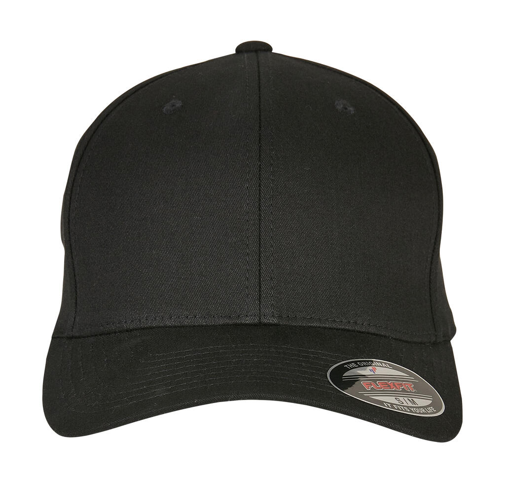Gorra V-Flexfit® en sarga de algodón Black