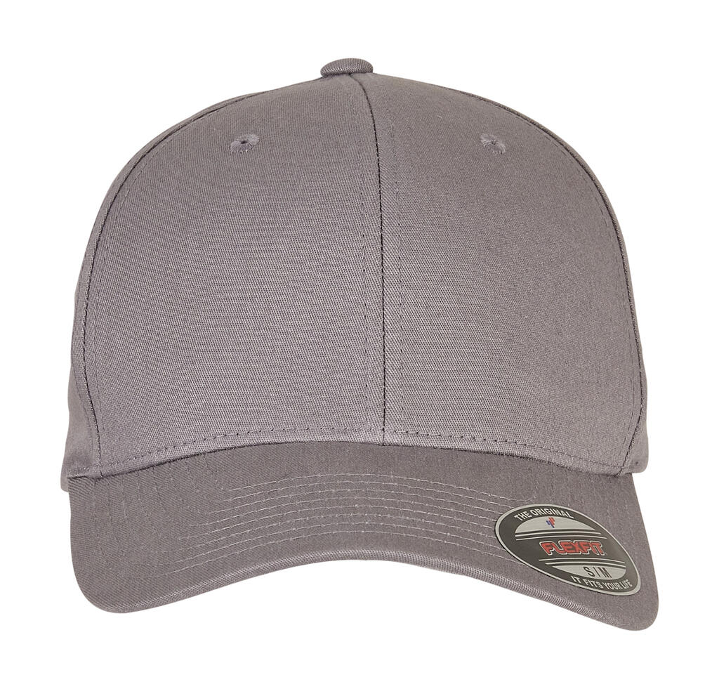 Gorra V-Flexfit® en sarga de algodón Grey