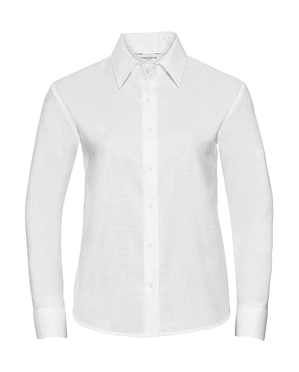 Blusa Oxford manga larga mujer White