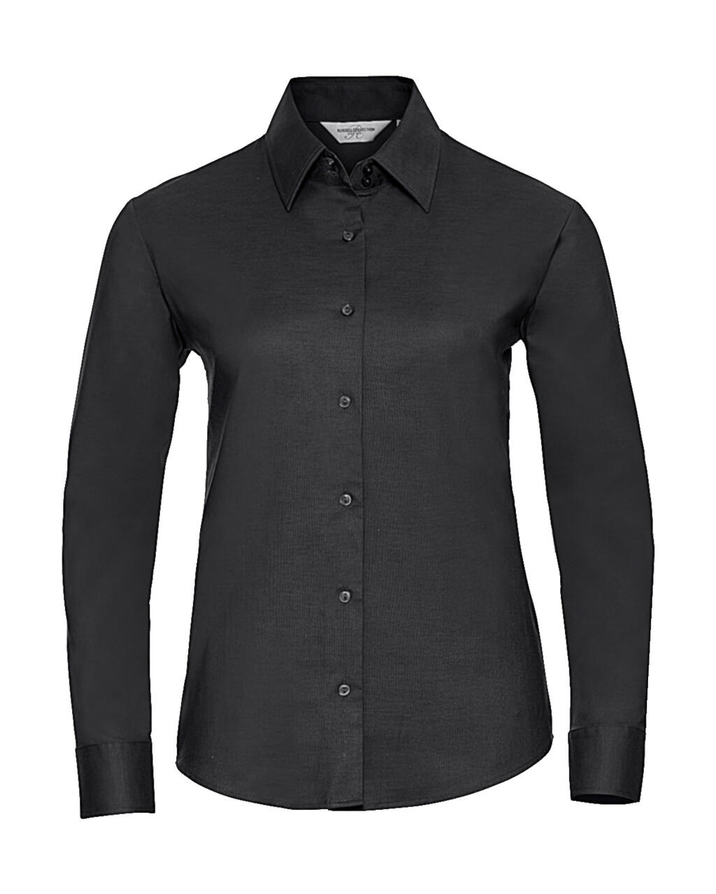 Blusa Oxford manga larga mujer Black
