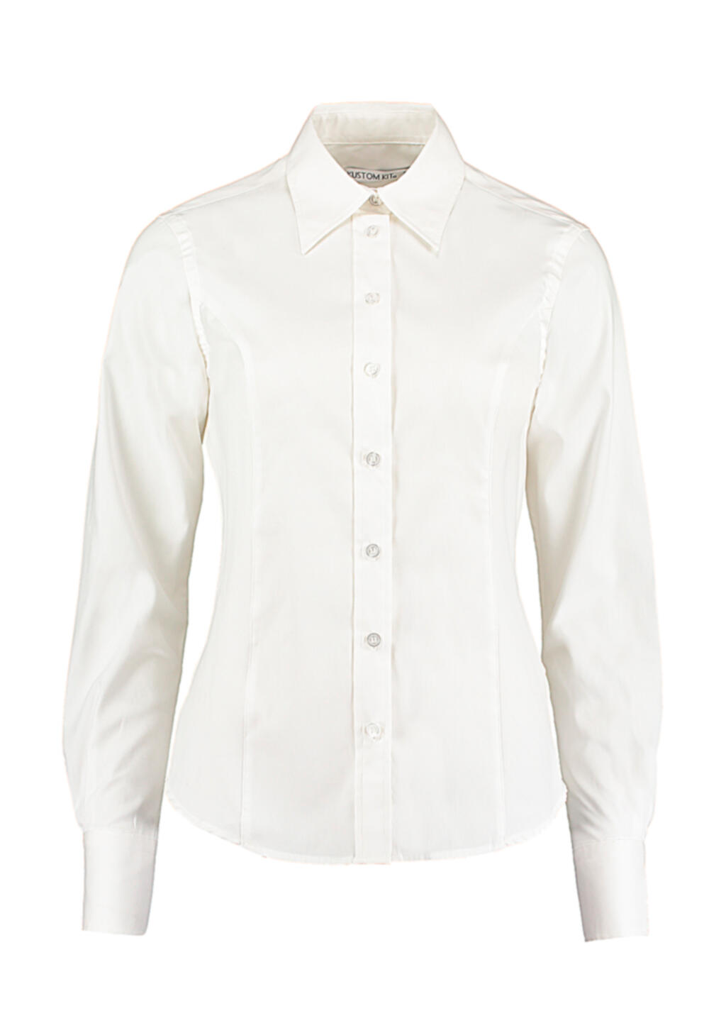 Camisa corporativa Oxford manga larga mujer White