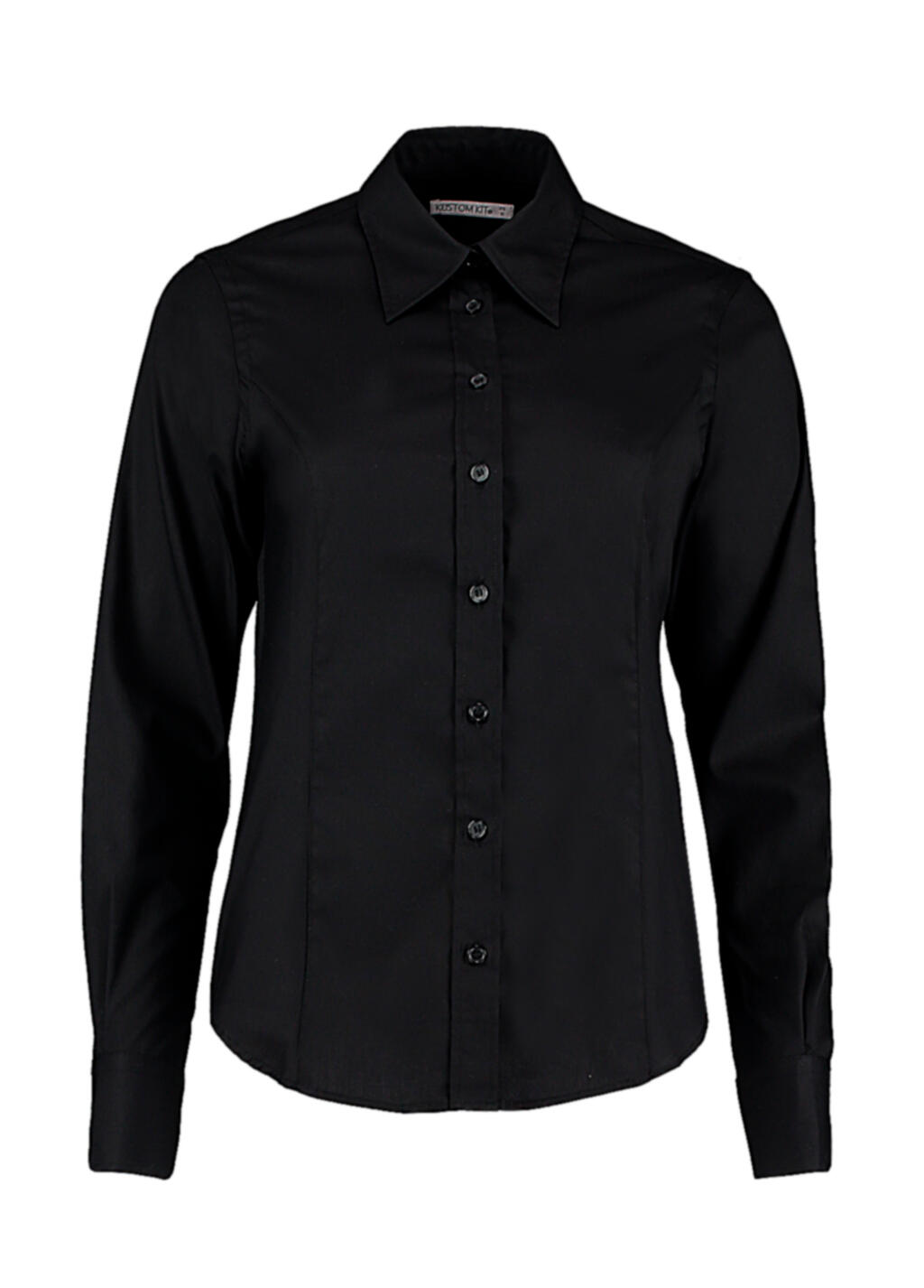 Camisa corporativa Oxford manga larga mujer Black