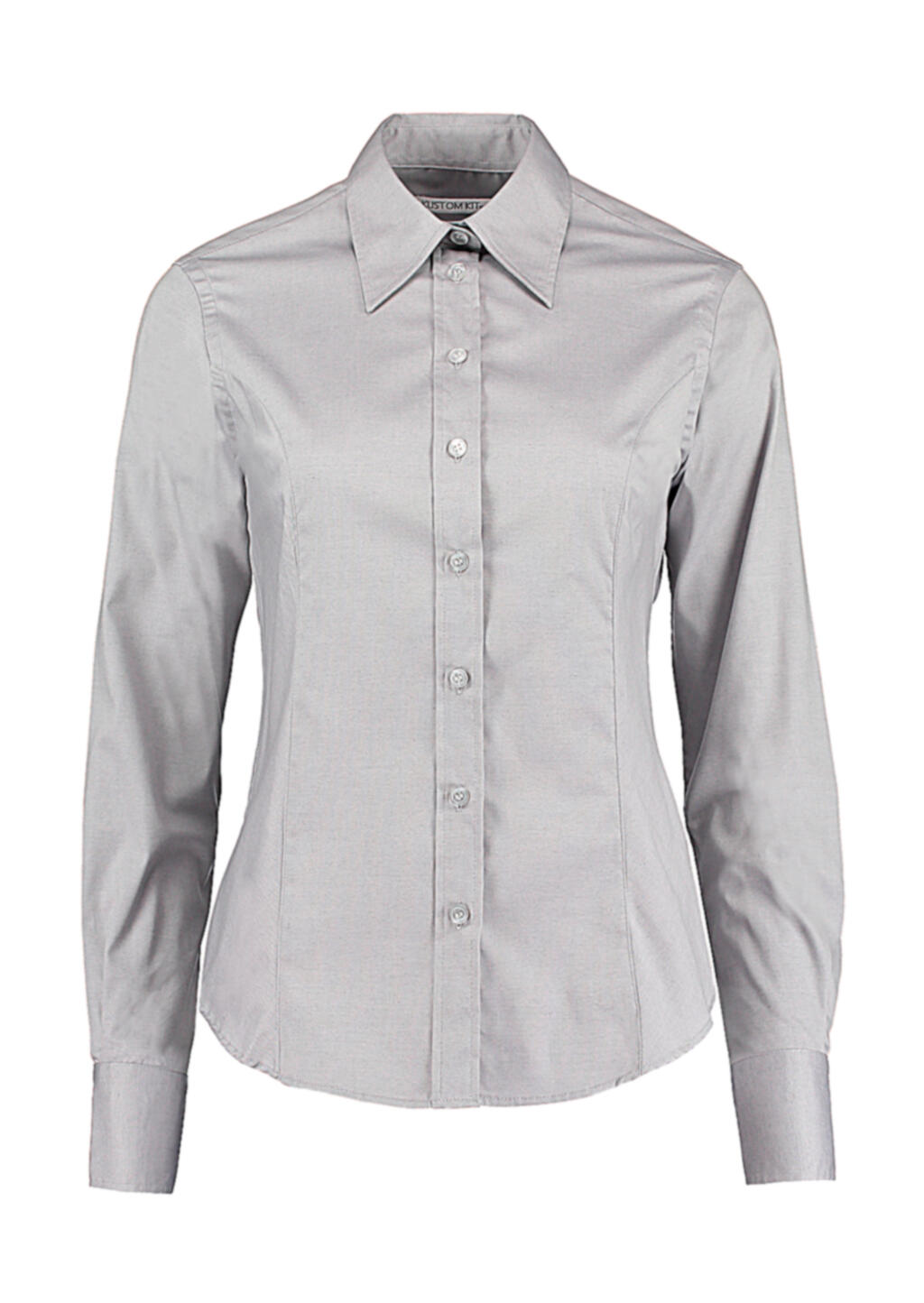 Camisa corporativa Oxford manga larga mujer Silver Grey