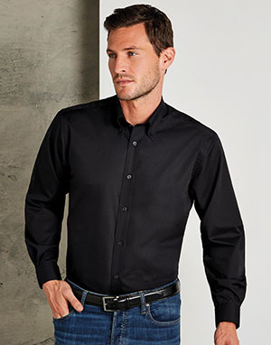 Kustom Kit Camisa Workforce manga larga hombre Classic Fit