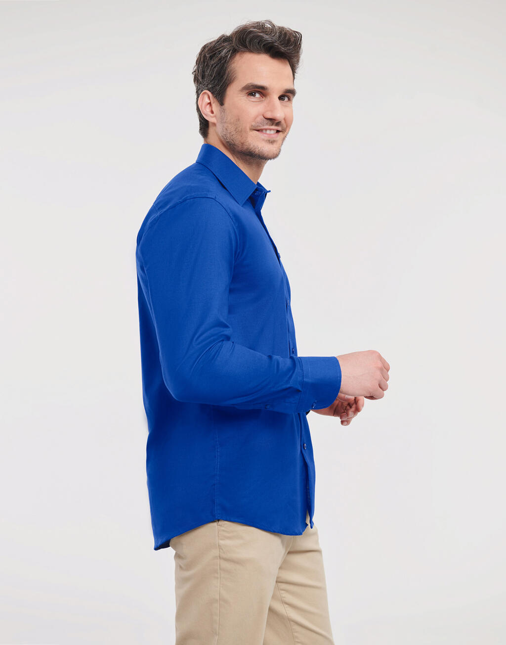  Russell Europe Camisa Oxford de manga larga hombreotro