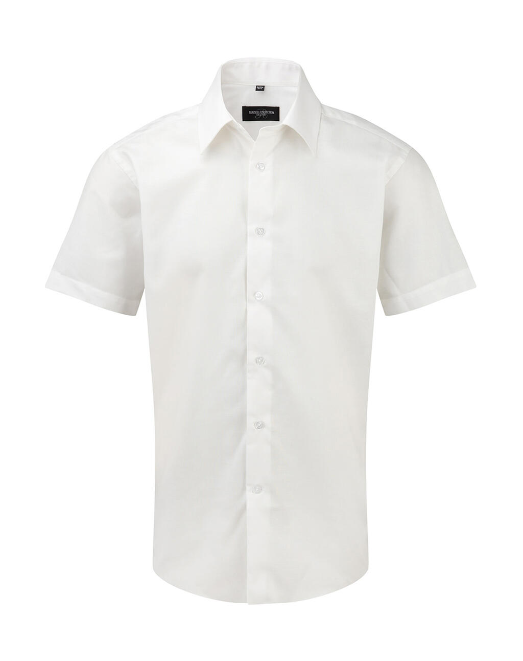Camisa Oxford manga corta hombre White