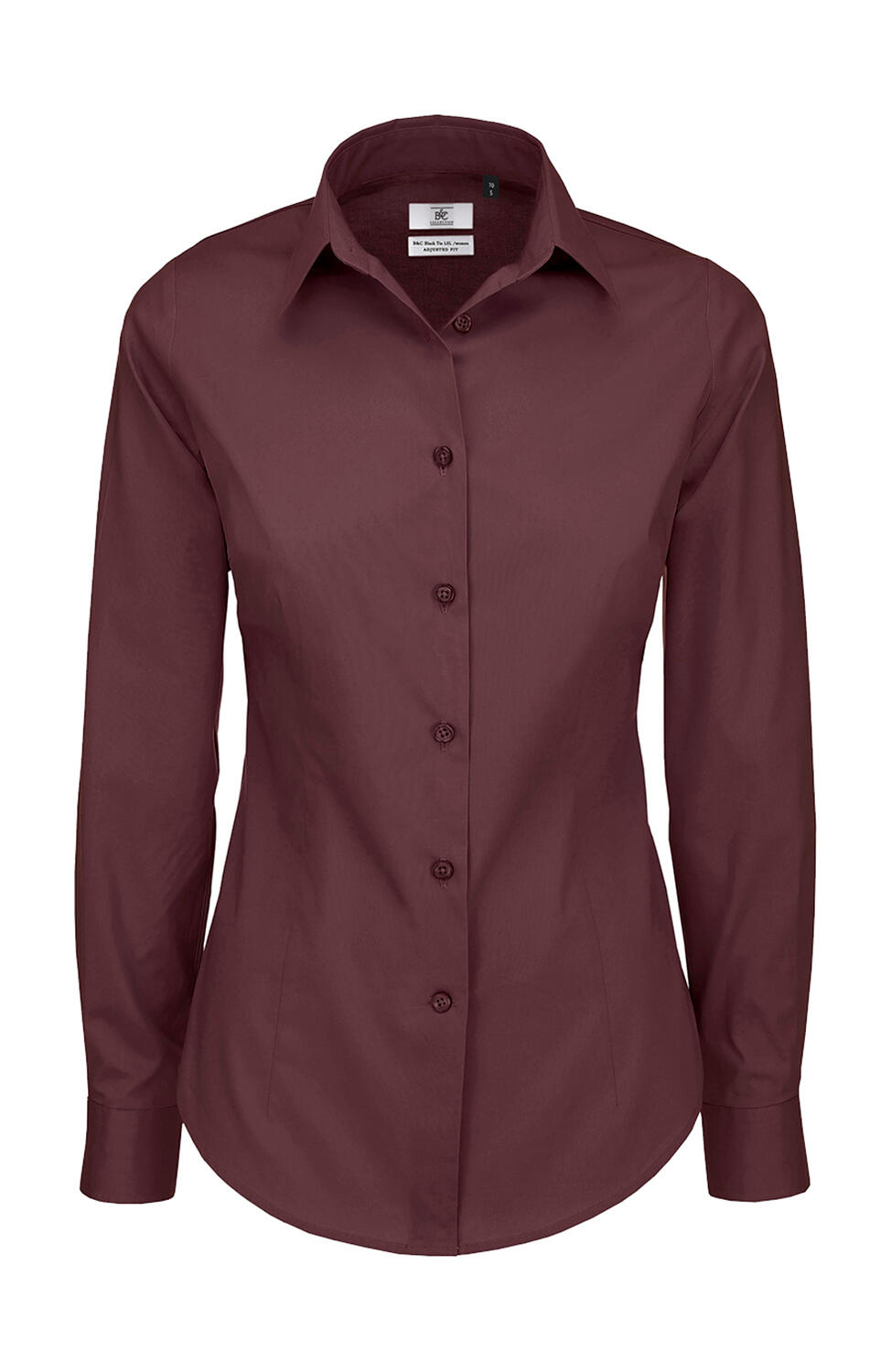 Camisa Popelina Stretch Black Tie LSL/women Luxurious Red