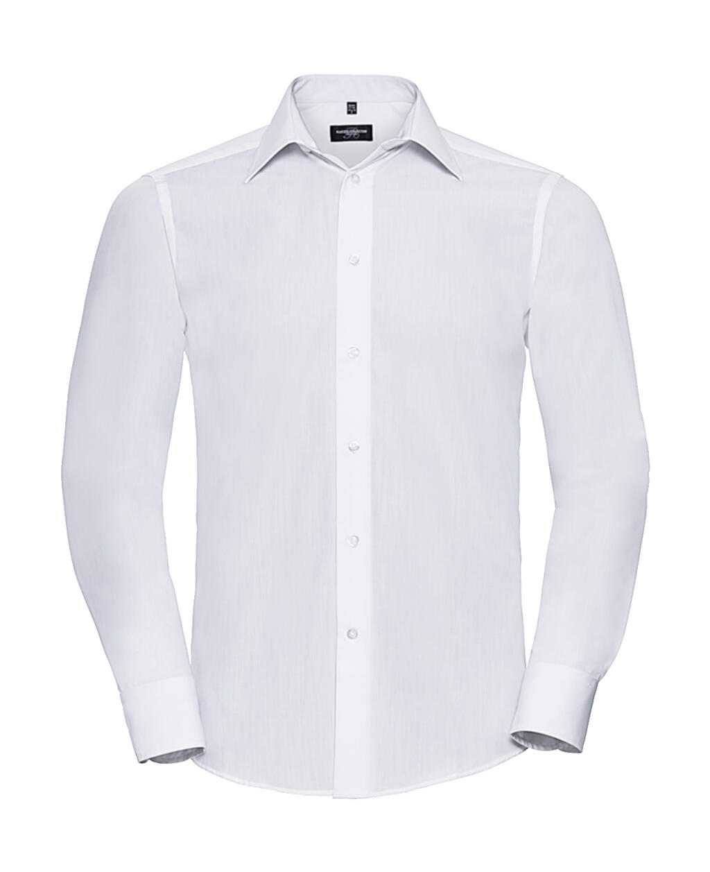 Camisa Popelina manga larga hombre White