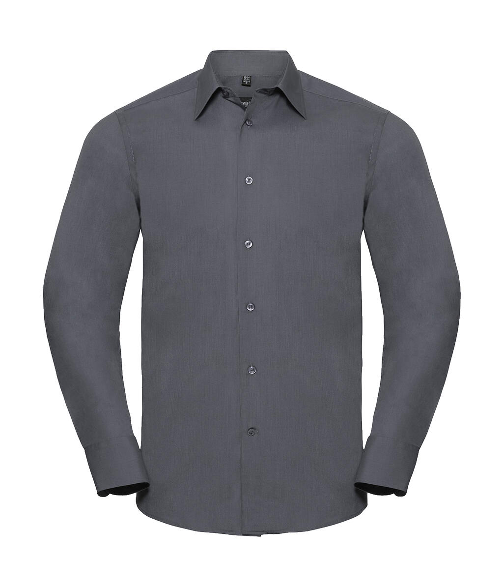 Camisa Popelina manga larga hombre Convoy Grey