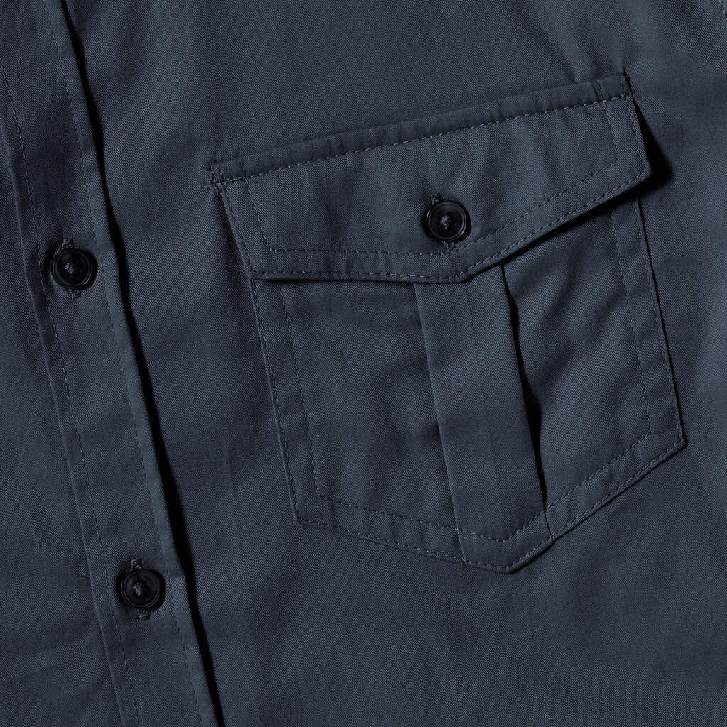  Russell Europe Camisa manga arremangada con bolsillos hombreotro